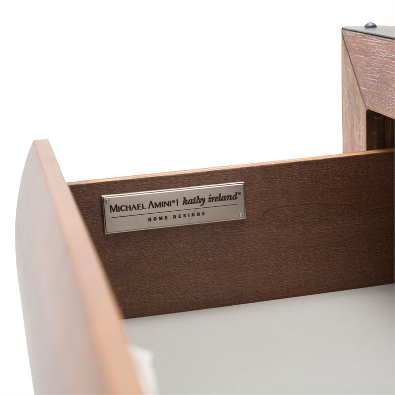 Michael Amini Brooklyn Walk 6-Drawer Wood Chest - Burnt Umber Brown