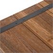Michael Amini Brooklyn Walk Wood End Table in Burnt Umber Brown