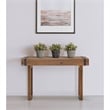 Michael Amini Brooklyn Walk Wood & Metal Console Table - Burnt Umber Brown