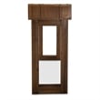 Michael Amini Brooklyn Walk Wood & Metal Console Table - Burnt Umber Brown