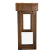Michael Amini Brooklyn Walk Wood & Metal Console Table - Burnt Umber Brown