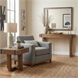 Michael Amini Brooklyn Walk Wood & Metal Console Table - Burnt Umber Brown