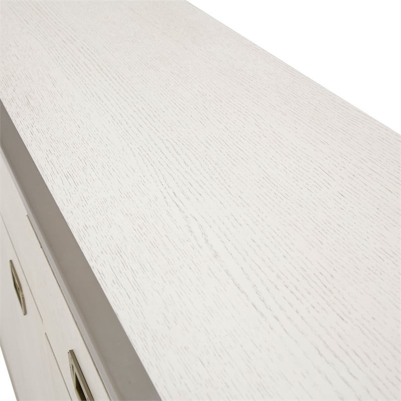 Michael Amini Menlo Station Wood & Metal Sideboard - Ivory