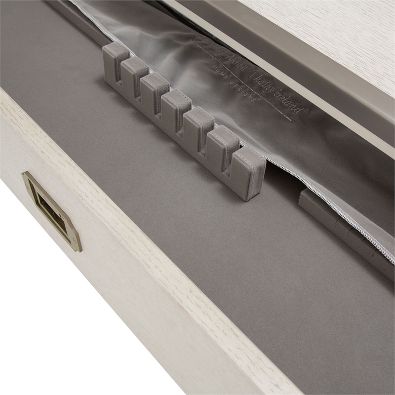 Michael Amini Menlo Station Wood & Metal Sideboard - Ivory