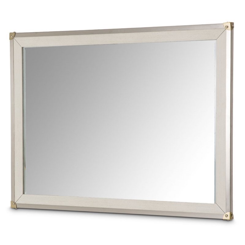 Michael Amini Menlo Station Sideboard with Mirror - Ivory