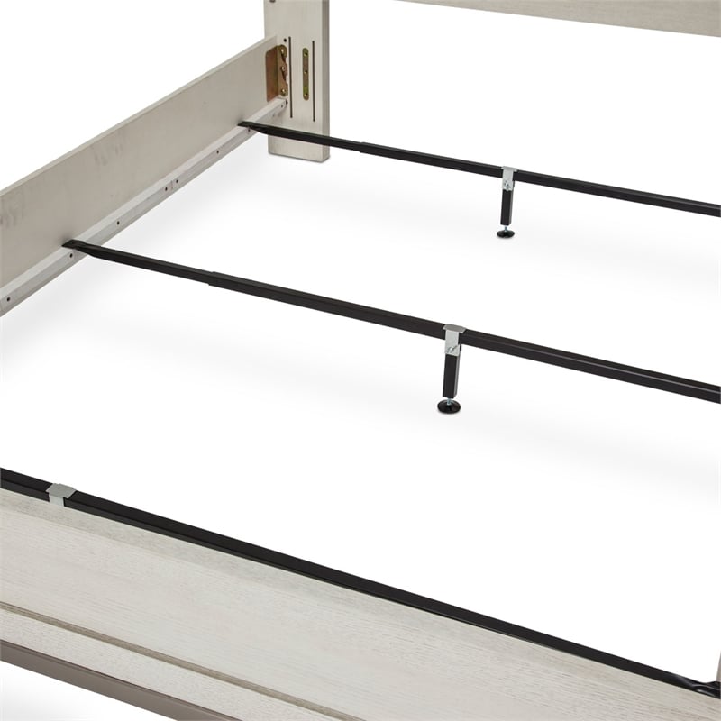Michael Amini Menlo Station Cal. King Panel Bed in Ivory/Gray