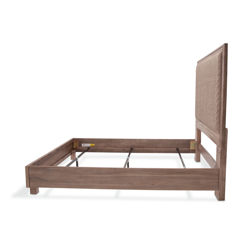 Michael Amini Hudson Ferry Queen  Panel Bed in Autumn Brown