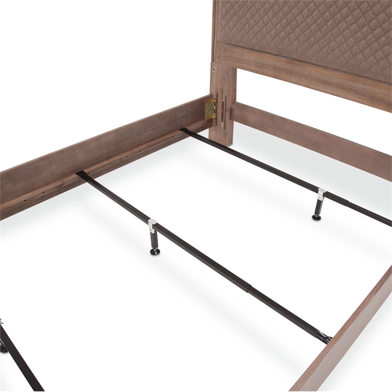 Michael Amini Hudson Ferry Queen  Panel Bed in Autumn Brown