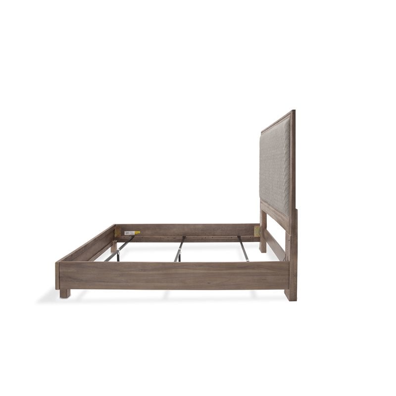 Michael Amini Hudson Ferry Queen Panel Bed - Slate Gray
