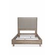 Michael Amini Hudson Ferry Queen Panel Bed - Slate Gray