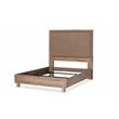 Michael Amini Hudson Ferry Wood Cal King Quilted Panel Bed in Bronze Brown