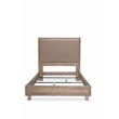 Michael Amini Hudson Ferry Wood Cal King Quilted Panel Bed in Bronze Brown