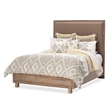 Michael Amini Hudson Ferry Eastern King Panel Bed - Autumn Brown