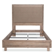Michael Amini Hudson Ferry Eastern King Panel Bed - Autumn Brown