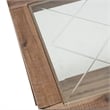 Michael Amini Hudson Ferry Acacia Wood End Table - Driftwood Brown