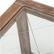Michael Amini Hudson Ferry Acacia Wood End Table - Driftwood Brown