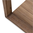 Michael Amini Hudson Ferry Acacia Wood End Table - Driftwood Brown