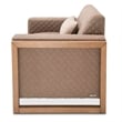 Michael Amini Hudson Ferry Accent Chair - Autumn Brown