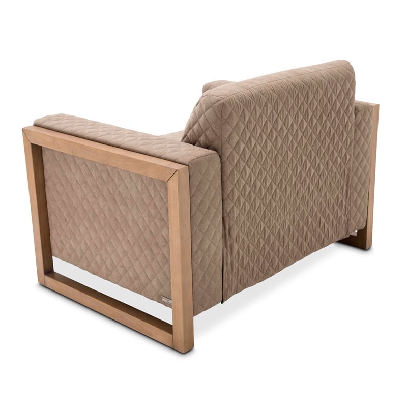 Michael Amini Hudson Ferry Accent Chair - Autumn Brown