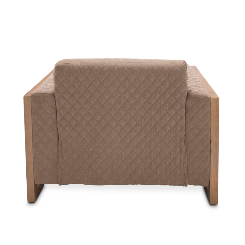 Michael Amini Hudson Ferry Accent Chair - Autumn Brown