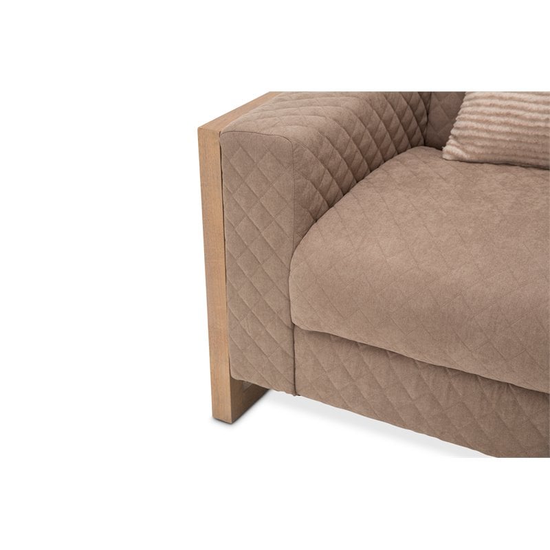 Michael Amini Hudson Ferry Accent Chair - Autumn Brown