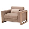 Michael Amini Hudson Ferry Accent Chair - Autumn Brown
