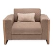 Michael Amini Hudson Ferry Accent Chair - Autumn Brown