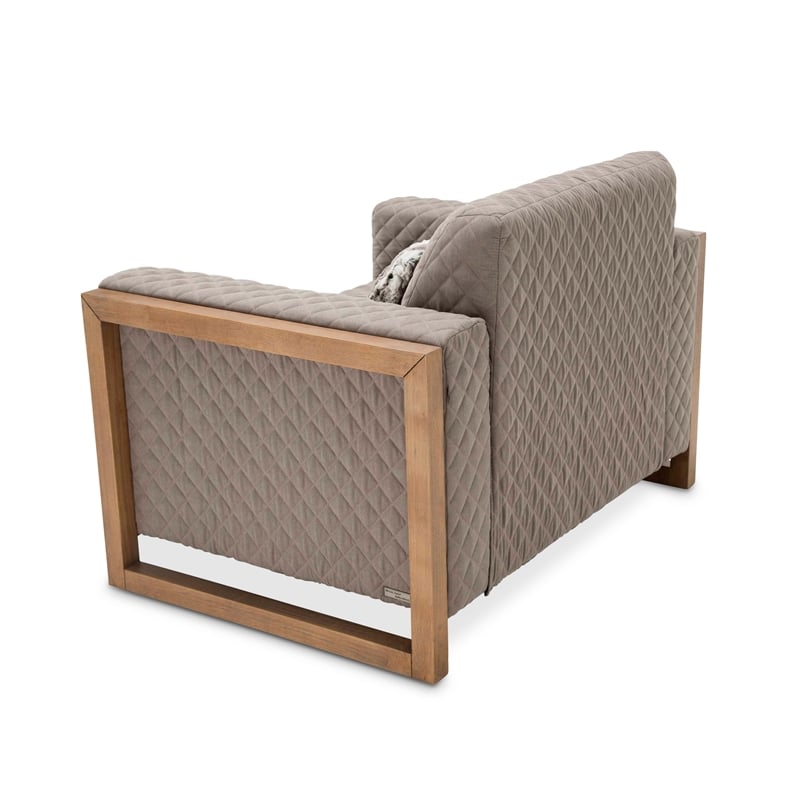 Michael Amini Hudson Ferry Accent Chair - Slate Gray