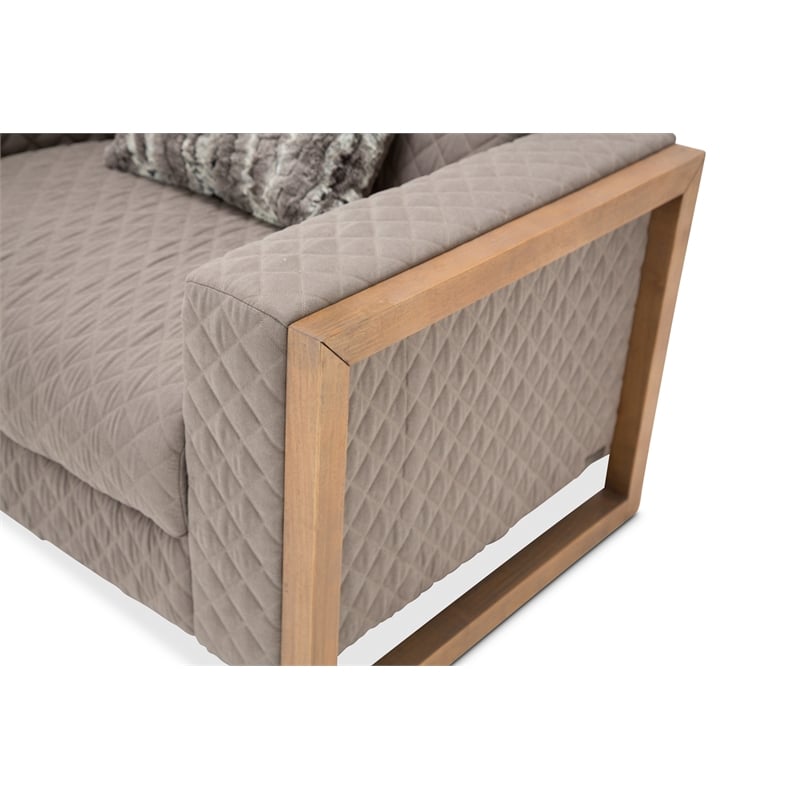 Michael Amini Hudson Ferry Accent Chair - Slate Gray