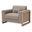 Michael Amini Hudson Ferry Accent Chair - Slate Gray