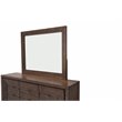 Michael Amini Carrollton Wood & Glass Sideboard w/ Mirror in Rustic Ranch Brown