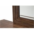 Michael Amini Carrollton Wood & Glass Sideboard w/ Mirror in Rustic Ranch Brown