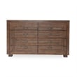 Michael Amini Carrollton Spruce Solids Wood Dresser in Rustic Ranch Brown