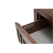 Michael Amini Carrollton Wood Dresser with Mirror in Rustic Brown