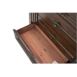 Michael Amini Carrollton Wood Dresser with Mirror in Rustic Brown