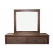 Michael Amini Carrollton Wood Dresser with Mirror in Rustic Brown