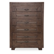 Michael Amini Carrollton 6-Drawer Chest in Rustic Ranch Brown