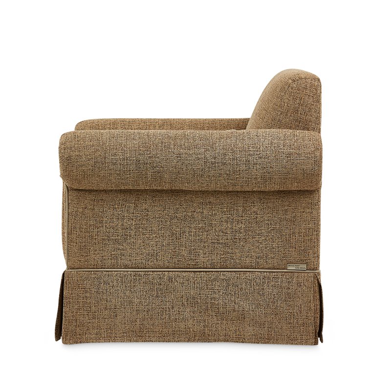 Michael Amini Carrollton Chenille Accent Chair in Sand