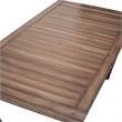 Michael Amini Crossings Rectangular Wood & Metal Dining Table in Barn Brown