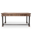 Michael Amini Crossings Wood & Metal Writing Desk in Reclaimed Barn Brown