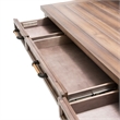 Michael Amini Crossings Wood & Metal Writing Desk in Reclaimed Barn Brown