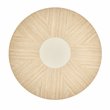 Michael Amini Laguna Ridge Modern Wood & Metal Chairside Table in Washed Oak