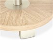 Michael Amini Laguna Ridge Modern Wood & Metal Chairside Table in Washed Oak