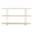 Michael Amini Laguna Ridge Modern Wood & Acrylic Console Table in Washed Oak
