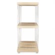 Michael Amini Laguna Ridge Modern Wood & Acrylic Console Table in Washed Oak
