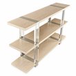Michael Amini Laguna Ridge Modern Wood & Acrylic Console Table in Washed Oak