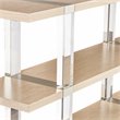 Michael Amini Laguna Ridge Modern Wood & Acrylic Console Table in Washed Oak