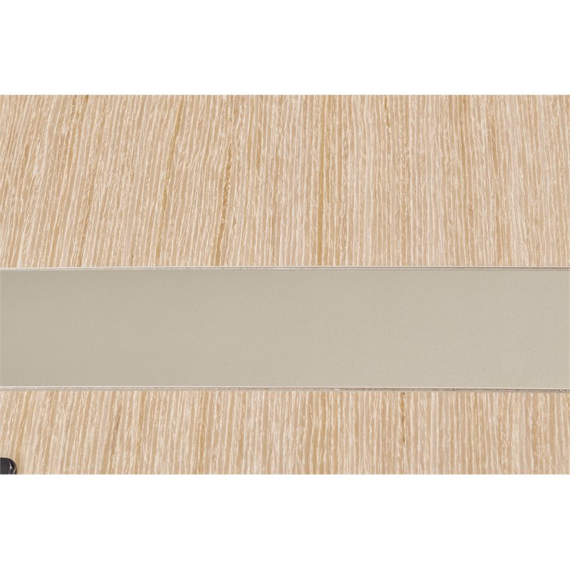 Michael Amini Laguna Ridge Modern Wood & Acrylic Console Table in Washed Oak