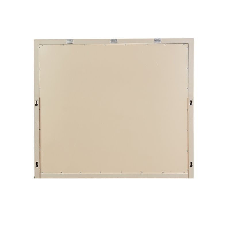 Michael Amini Laguna Ridge Modern Wood & Glass Wall Mirror in Washed Oak
