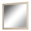 Michael Amini Laguna Ridge Modern Wood & Glass Wall Mirror in Washed Oak